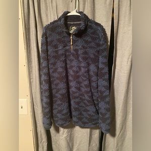 Oversized blue jacket